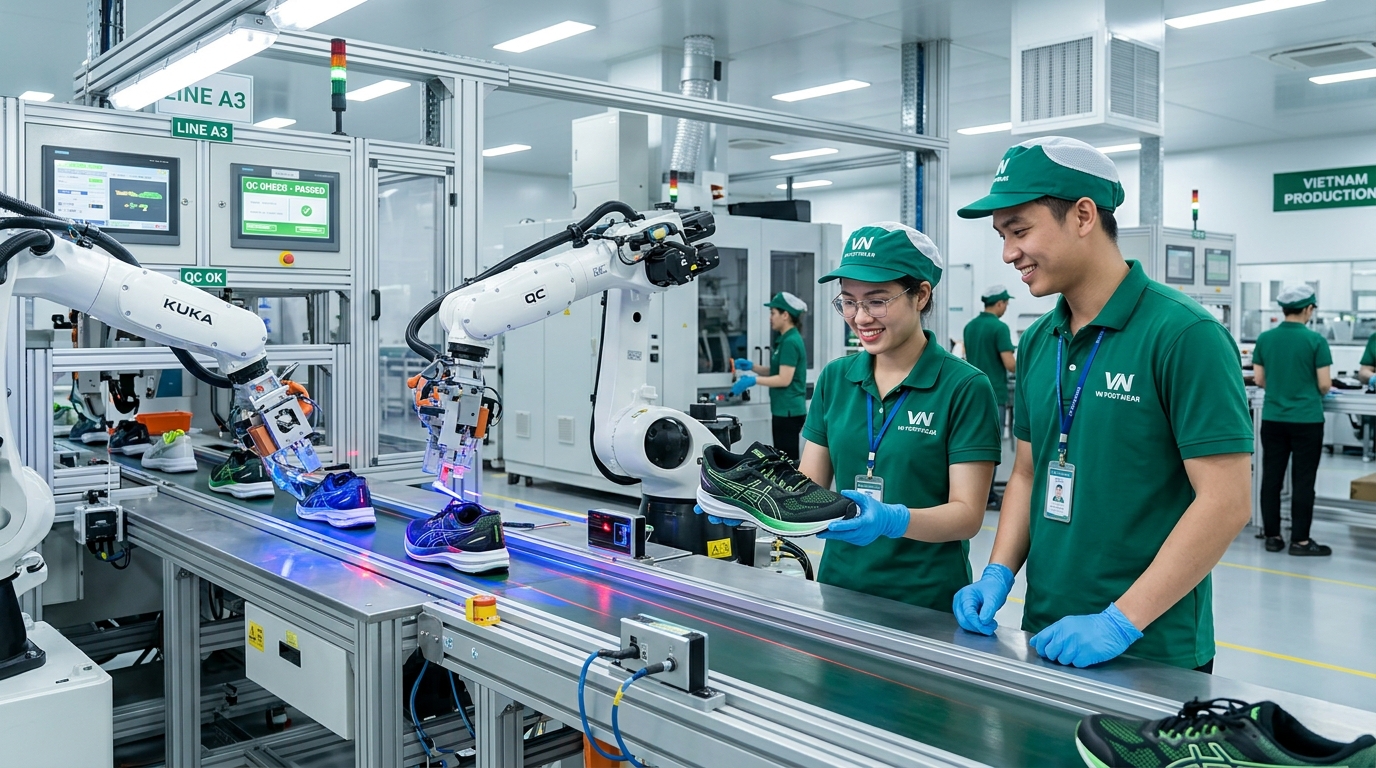 Kỹ Thuật Viên Vận Hành Cánh Tay Robot & QA/QC Giày Thể Thao 4.0